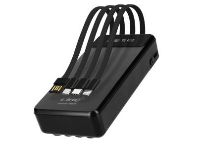 LINQ Powerbank 25800mAh, C&acirc;ble 4en1  Noir