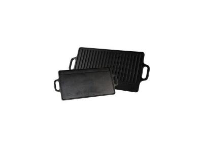 BAUMALU  385224 Plancha 38 cm en Fonte Utilisable des Deux C&ocirc;t&eacute;s