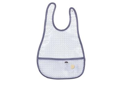 SAUTHON Bavoir Plastifi&eacute; Babyfan Gris Clair -  Baby Deco