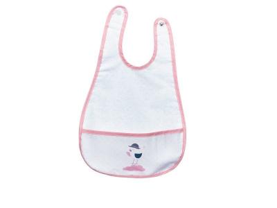 SAUTHON Bavoir Plastifi&eacute; Miss Fleur De Lune Oiseau -  Baby Deco