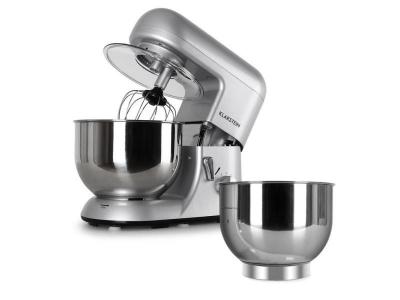 KLARSTEIN Bella argentea set complet robot de cuisine + r&eacute;cipients - argent&eacute;
