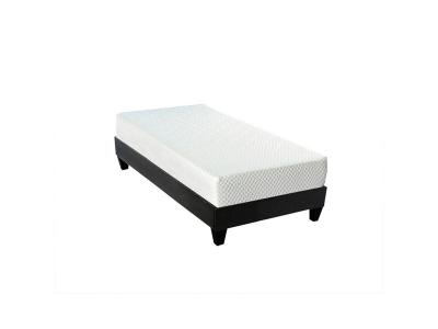 BELLECOUR Ensemble 90x200 Matelas + Sommier Bois