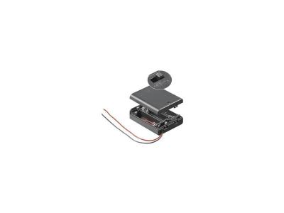 GOOBAY Bo&icirc;te de piles 3x R6 (AA) 12445 c&acirc;ble (L x l x h) 68.5 x 48 x 18.7 mm