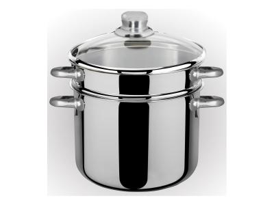 BIALETTI BIALETTO Pastarella 22cm + couvercle verre 6l
