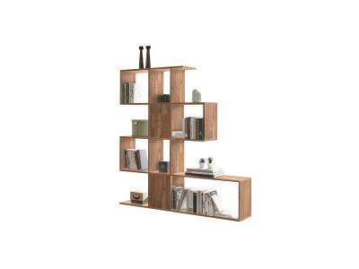 Biblioth&egrave;que scandinave s&eacute;parateur design finition ch&ecirc;ne h147 cm como