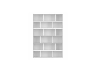 Miliboo Biblioth&egrave;que scandinave Blanc Mat L140 cm Epure