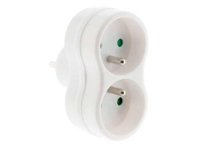ZENITECH Biplite 16A 2P+T fa&ccedil;ade Blanc - 