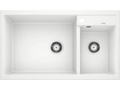 BLANCO Evier  Metra 9 Silgranit - Blanc - Vidage : Manuel