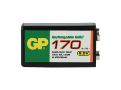 GP Pack accus nimh 9.6 v 170 mah nimh-9v6