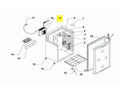CLIMADIFF  - bloc systeme froid REP-11 pour refrigerateur 77040010