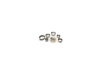 GOBEL  880101 Bo&icirc;te de 8 D&eacute;coupoirs Rond Uni Inox