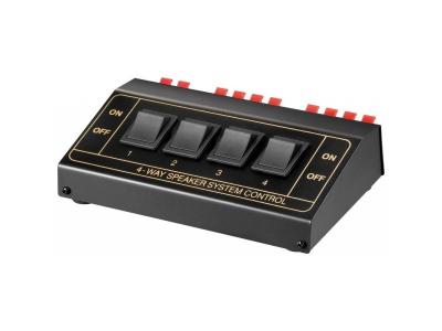 GOOBAY  11934 Commutateur pour Haut-Parleurs, Noir, 175mm Largeur, 114mm Hauteur, 49mm Profondeur