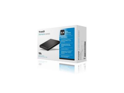 TOOQ Bo&icirc;tier Externe AAACET0181 TQE-2522B HD 2.5 SATA III-USB 3.0 FAT32 / NTFS / eXT2 / HFS Noir