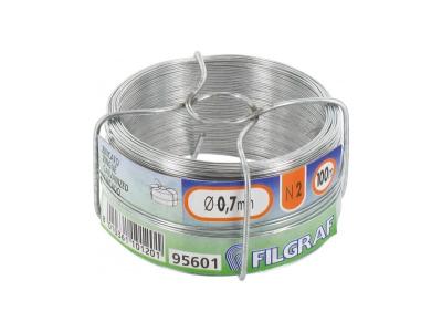 FILGRAF  - Fil galva 0.7mm  2 z bobinot 100m. &oslash;80 mm