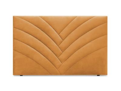 BOBOCHIC T&ecirc;te de lit 170cm VELVET Jaune moutarde - 