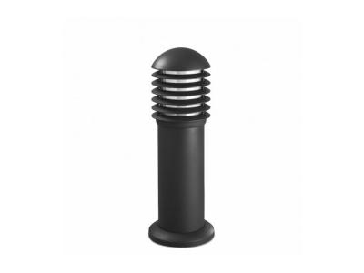LEDS C4 Borne Balizas 50cm, aluminium et polycarbonate, gris urbain