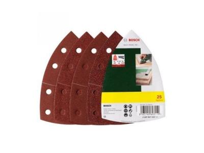 BOSCH Set de feuilles abrasives  pour ponceuse multi 25 pi&egrave;ces