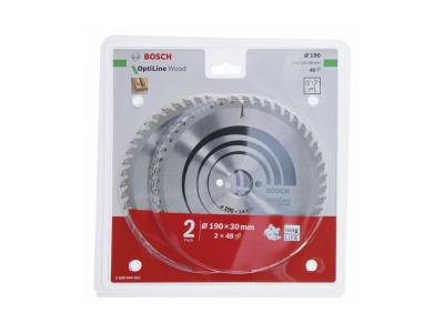 BOSCH  2x optiline wood 190x30x2.6/1.6x48t DFX-637989