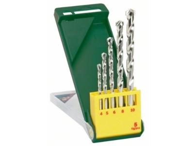 BOSCH  2607019438 Cassette De 5 Forets &agrave; Mat&eacute;riaux Diam&egrave;tre 4/5/6/8/10 Mm