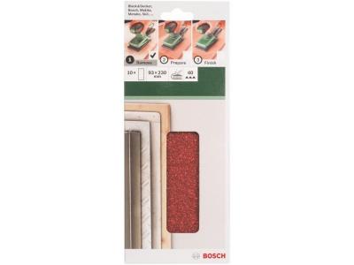 BOSCH  93x230 Sinp G40 Orbital Sandpaper 10 Units Marron