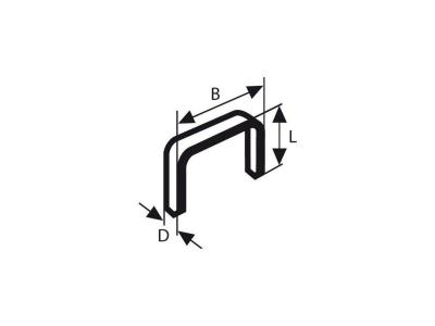 BOSCH  agrafes a fil fin type 59 - 10,6 x 0,72 x 10 mm - lot de 1000