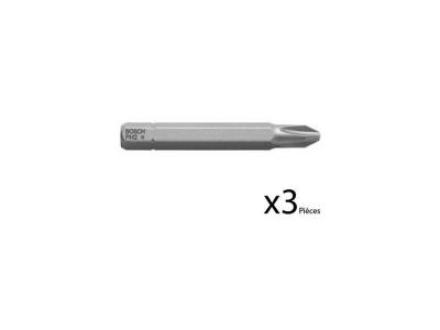 BOSCH  Embout de vissage court et long cruciforme Phillips - 51 mm