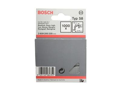 BOSCH  Accessories Agrafe &agrave; Fil Fin de Type 58, 13mm x 8mm, Lot de 1000