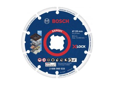 BOSCH  x-lock dia 125x22.23mm disques diamant&eacute;s pour m&eacute;tal DFX-599664