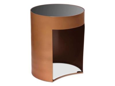 Menzzo Bout Canap&eacute;s, Noir, L40,6 x P40,6 x H50,8 cm