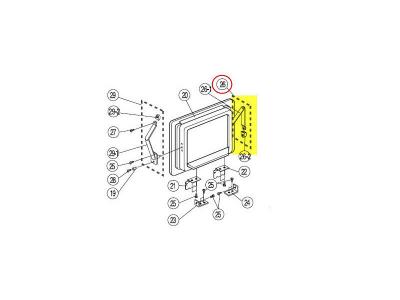 SAMSUNG Bras articule gauche porte bar pour refrigerateur  - da6690123a