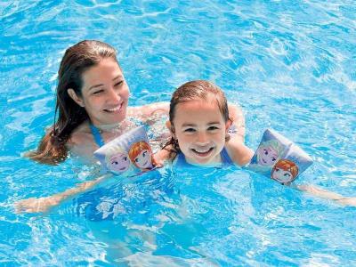 INTEX  - Brassards de natation Reine des neiges 3-6 ans - Multicolore