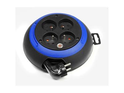 BRENNENSTUHL Enrouleur m&eacute;nager 3 m Design-box CL-S noir/bleu H05VV-F 3G1.0