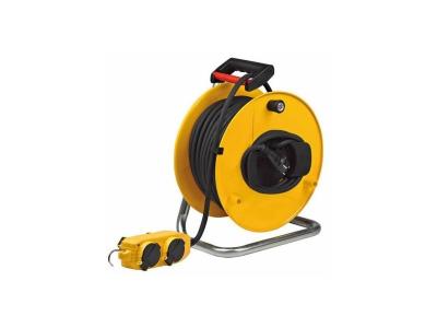 Brennenstuhl - Enrouleur De Câble Industriel 25m - Câble H07RN-F 3G1,5 - 3 Prises IP44 - Pour Chantier Et Extérieur - 2