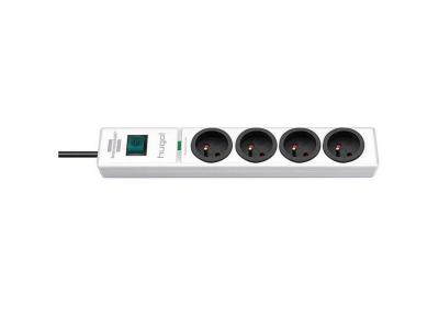 BRENNENSTUHL Multiprise parafoudre hugo!, 4 prises, blanc 