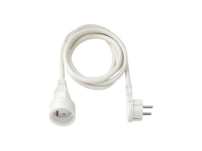BRENNENSTUHL Rallonge avec fiche plate 5 m blanc