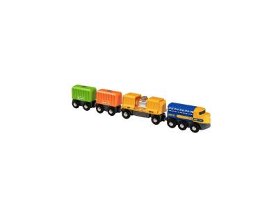 BRIO Three-Wagon Cargo Train v&eacute;hicule pour enfants, Jeu v&eacute;hicule