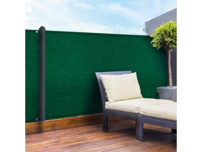 IDMARKET Probache - Brise Vue renforc&eacute; 1 x 10 M Vert 90 GR/m&sup2; Classique