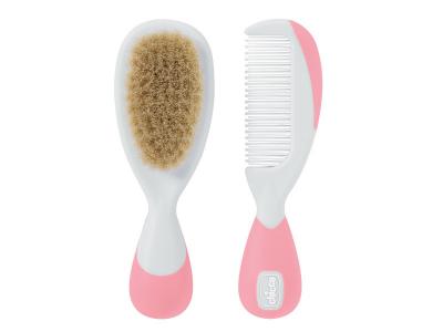 CHICCO  Bain Brosse et Peigne +0m Rose