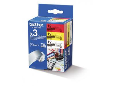 BROTHER  Tz-Tape ruban Multipack - 12mm x 8m