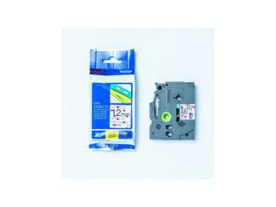 BROTHER   ruban lamin&eacute; noir sur motifs cou noir