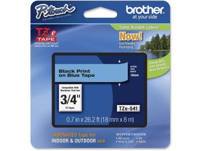 BROTHER  TZ-541 Ruban noir sur bleu Original TZe-541