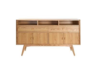 Miliboo Buffet vintage bois clair 4 portes 2 tiroirs L160 cm NORDECO