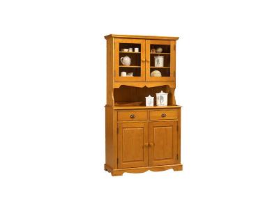 Buffet vaisselier pin miel de style anglais