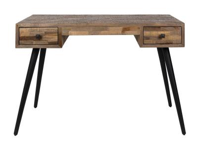 No name Leo - Bureau en teck recycl&eacute; - Couleur - Marron