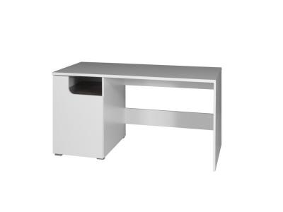MEUBLORAMA Bureau droit moderne RICCO. Id&eacute;al pour une chambre enfant ou ado. Coloris blanc