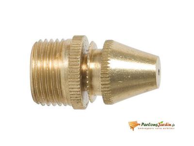 RIBIMEX Buse simple jet droite r&eacute;glable en laiton n&deg;8 pour pulv&eacute;risateur