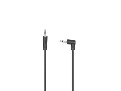 HAMA C&acirc;ble audio, f. Jack m&acirc;le 3,5mm 90&deg; - f. Jack m&acirc;le 3,5 mm,st&eacute;r&eacute;o, 1,5m