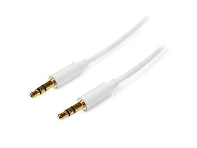 STARTECH.COM STARTECH C&acirc;ble Audio St&eacute;r&eacute;o Mini-Jack 3.5mm Slim - M&acirc;le / M&acirc;le - 1 m