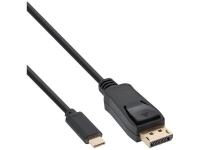INTOS ELECTRONIC InLine 64122 2m USB C DisplayPort Noir c&acirc;ble vid&eacute;o et adaptateur
