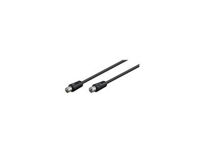 GENERIQUE C&acirc;ble d'antenne coaxial m&acirc;le femelle 5 m noir